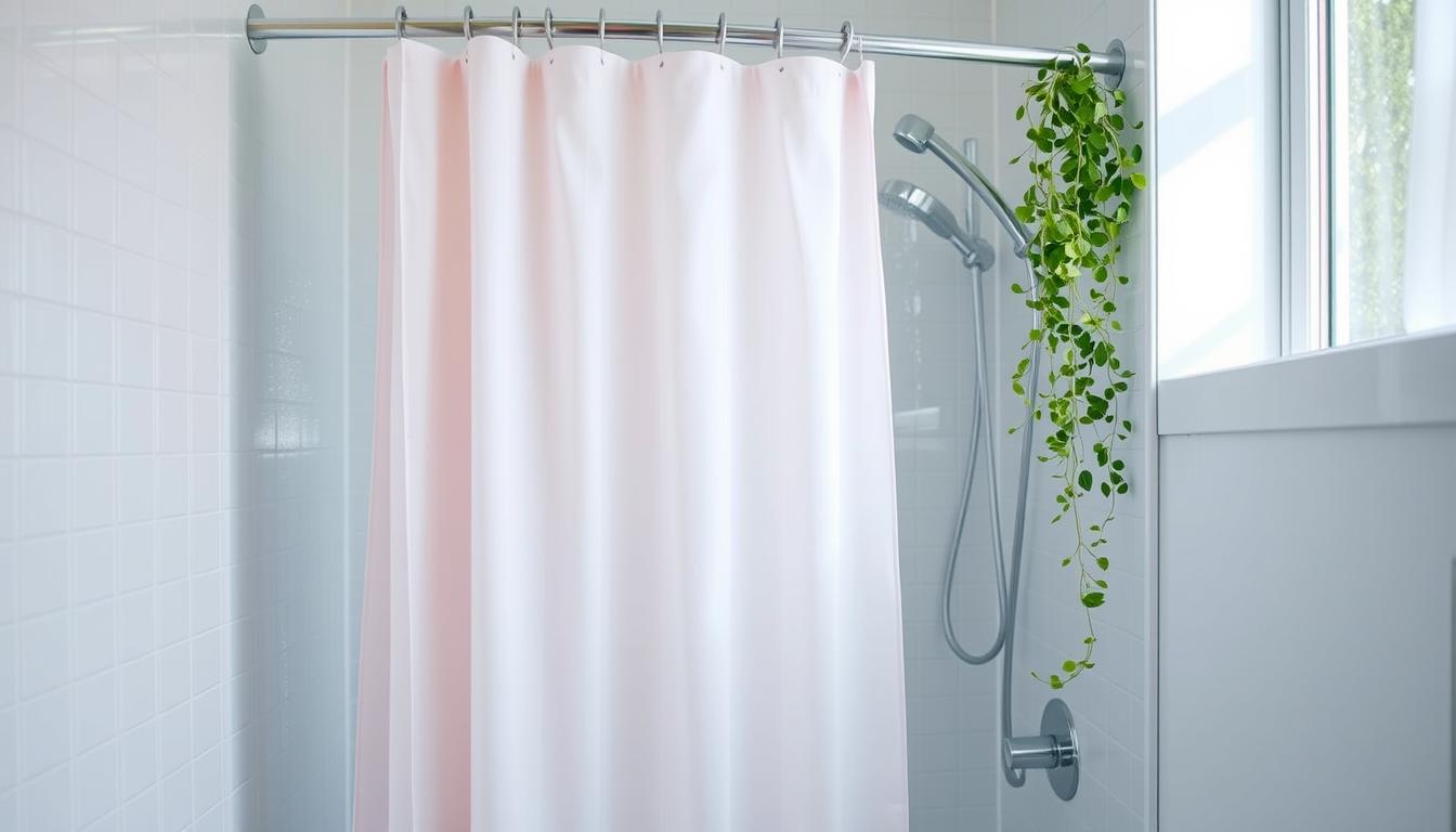 clean shower curtain