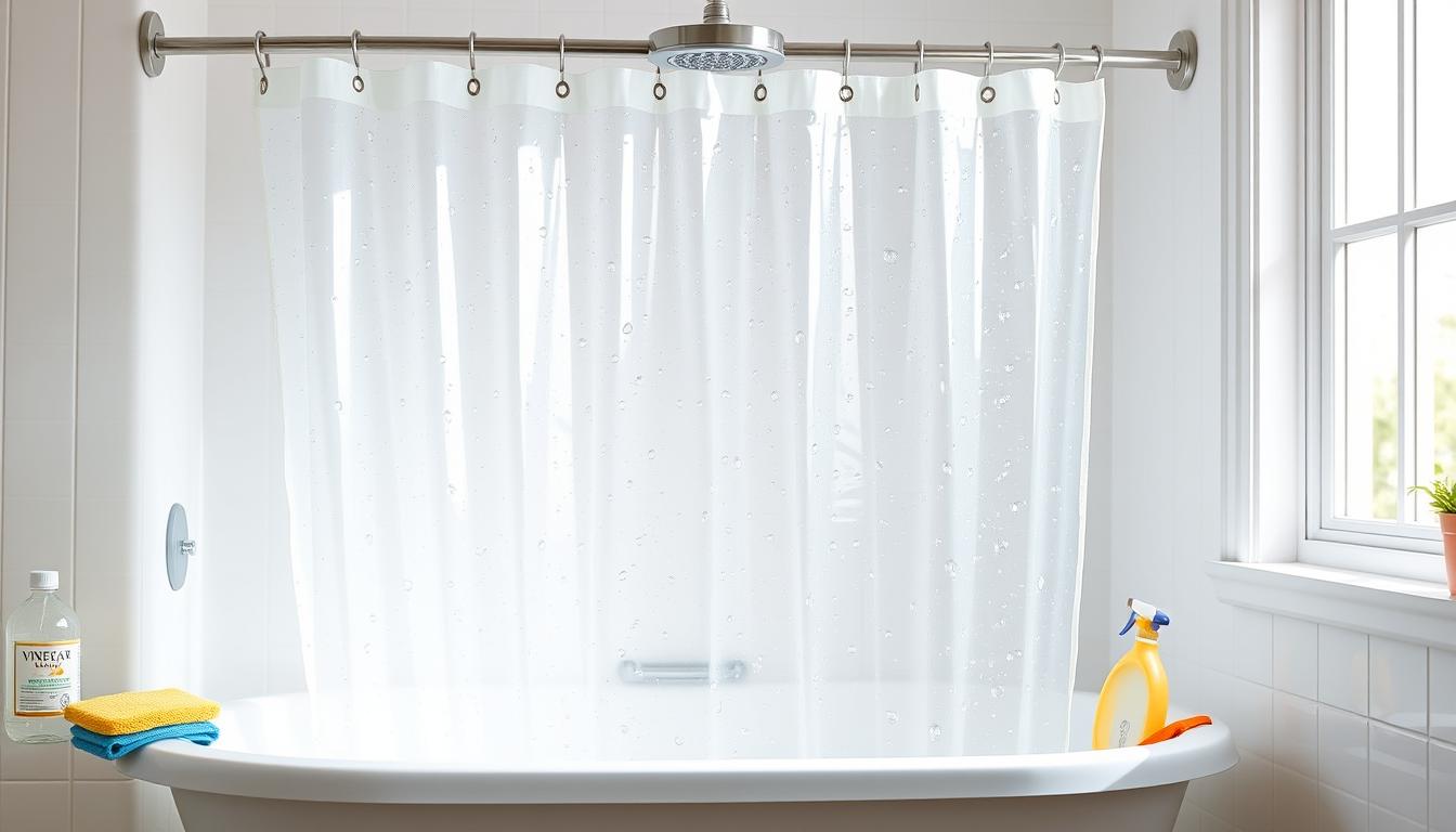 how to clean shower curtain liner