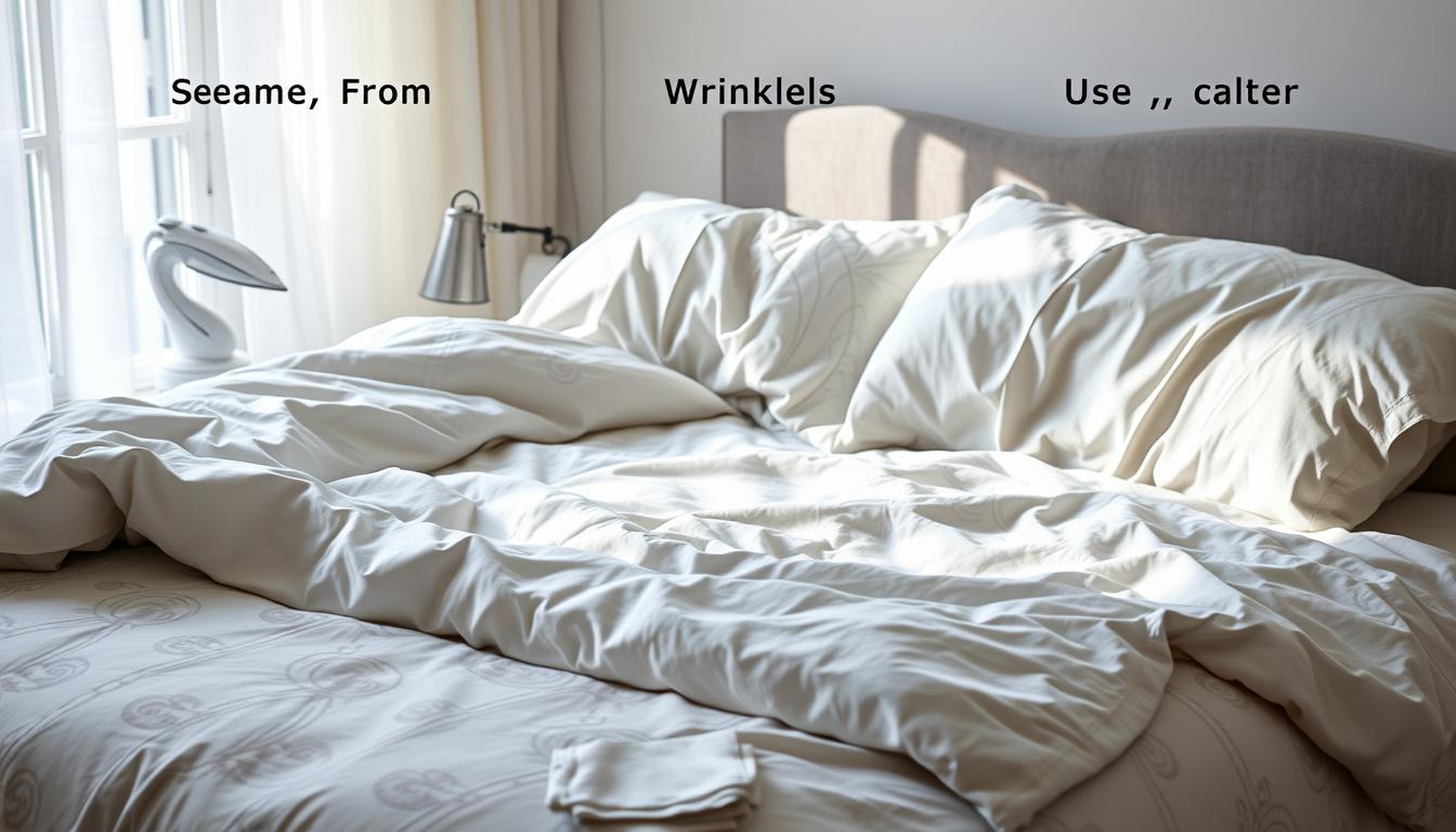 how to get wrinkles out of duvet cover