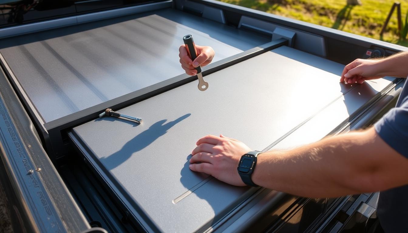 how to install bed cover on truck