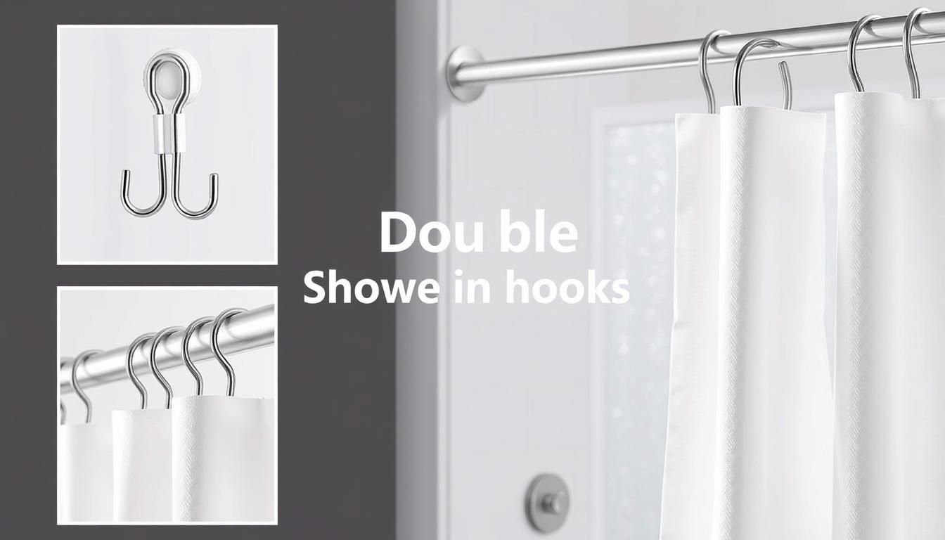 Double shower curtain hooks tutorial