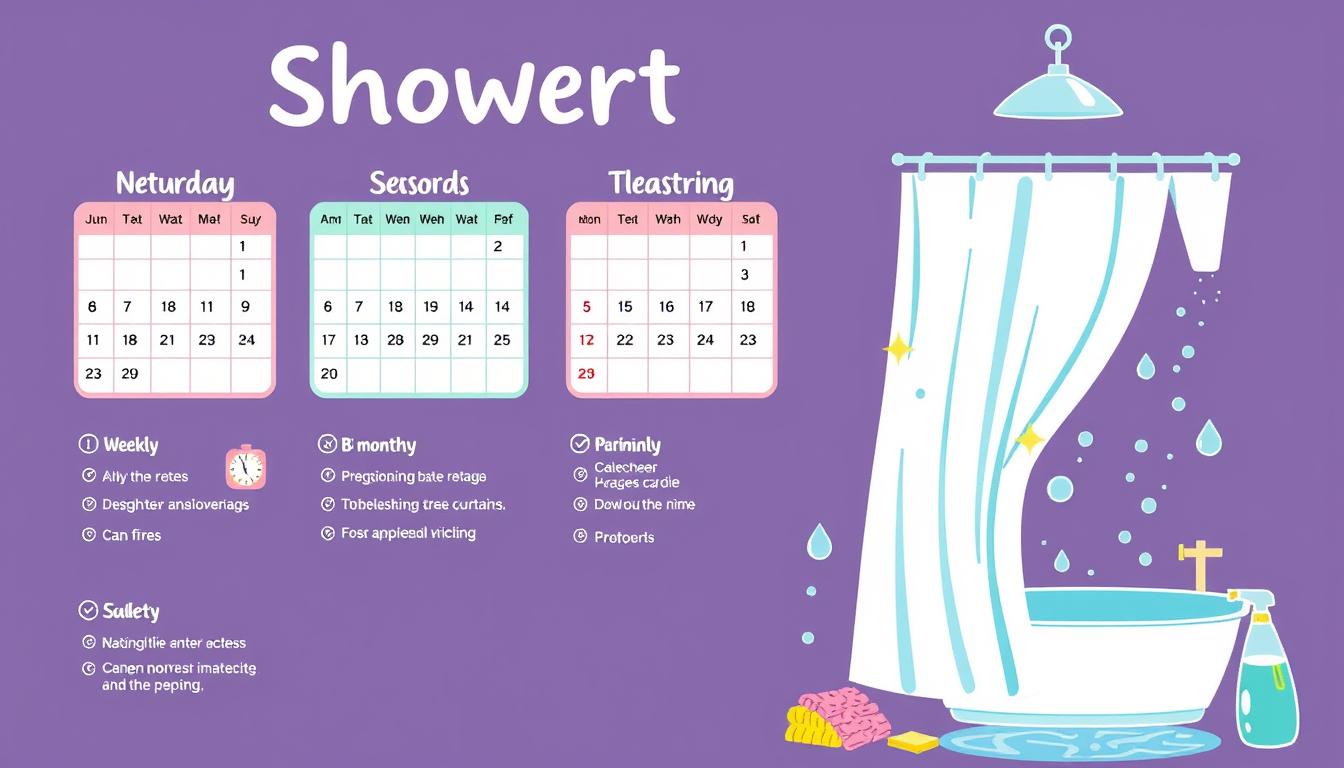 clean shower curtain schedule