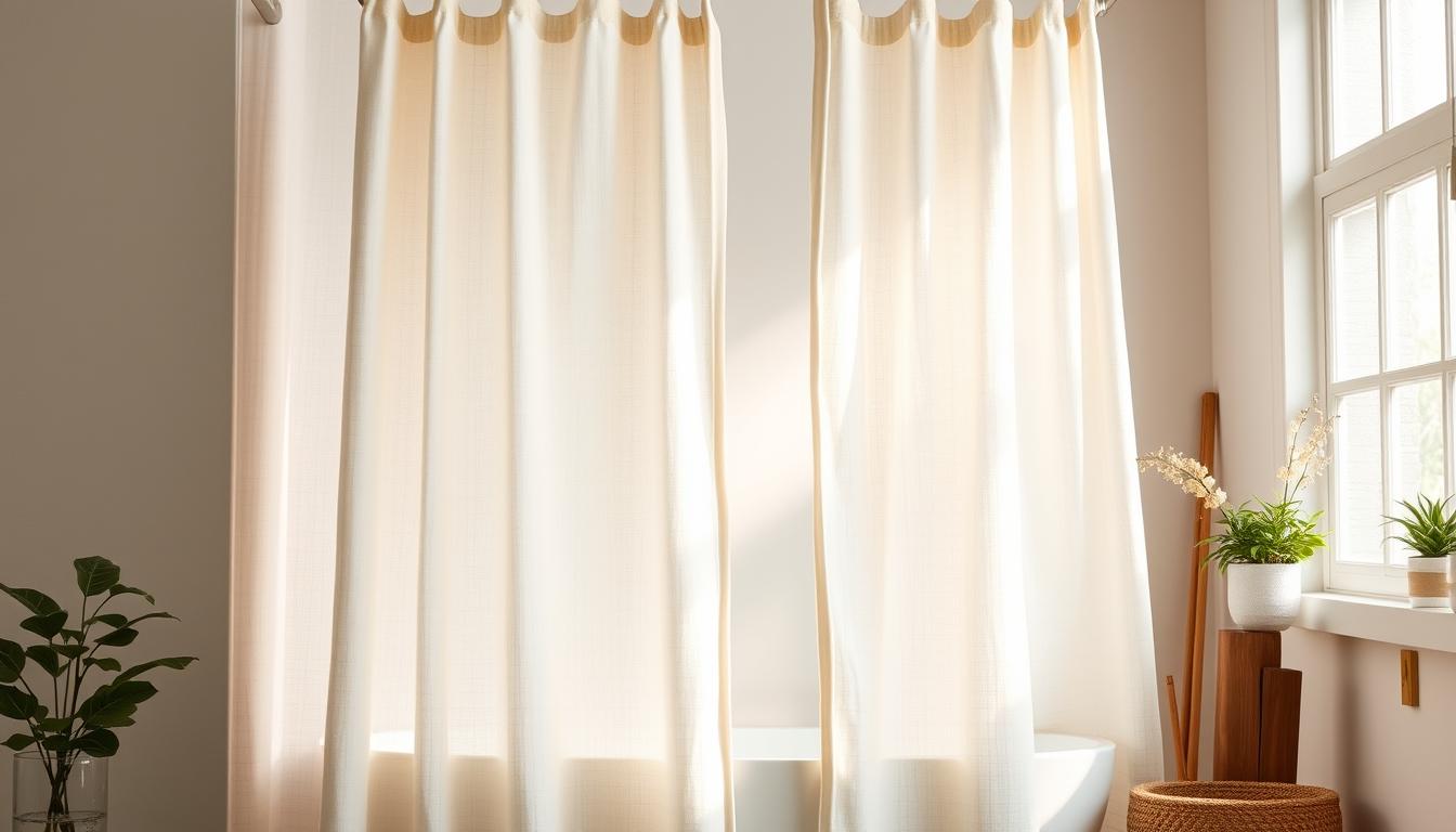 effectiveness of linen shower curtains