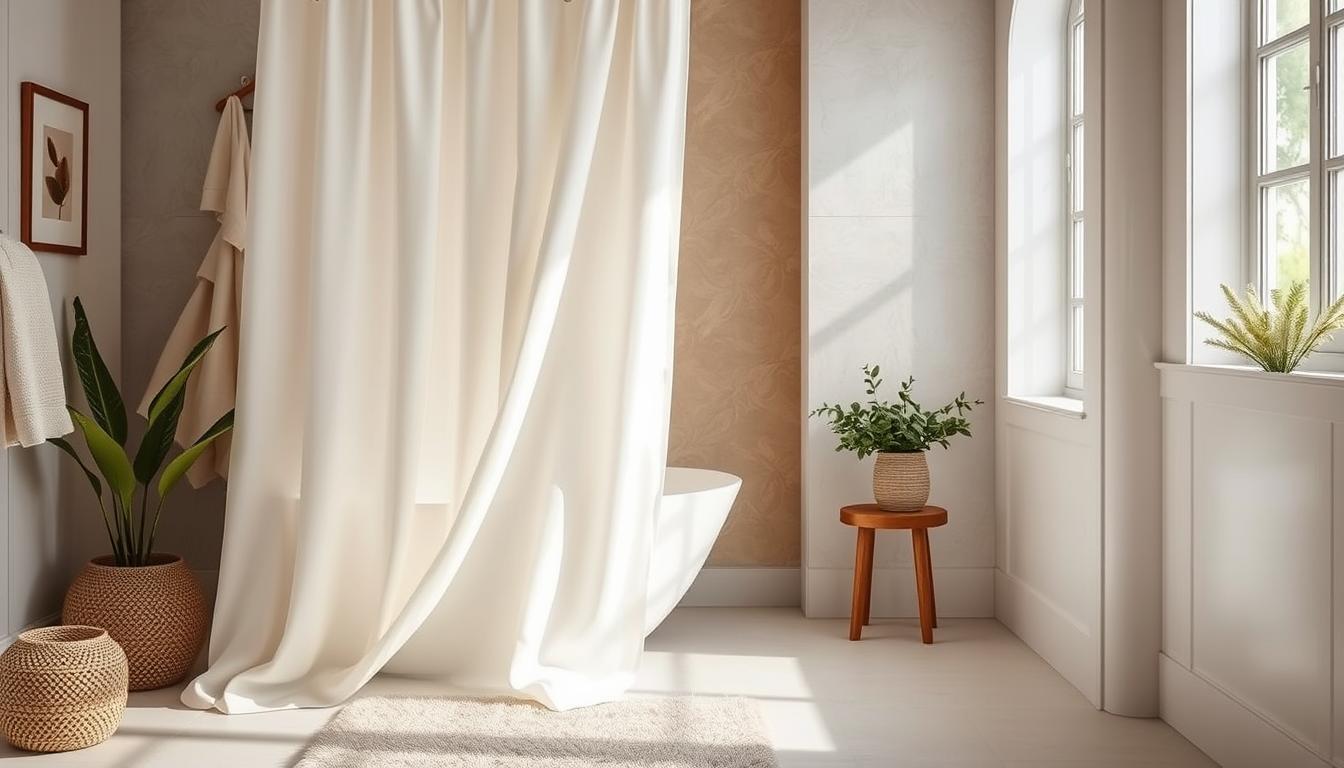 how to use cotton shower curtain