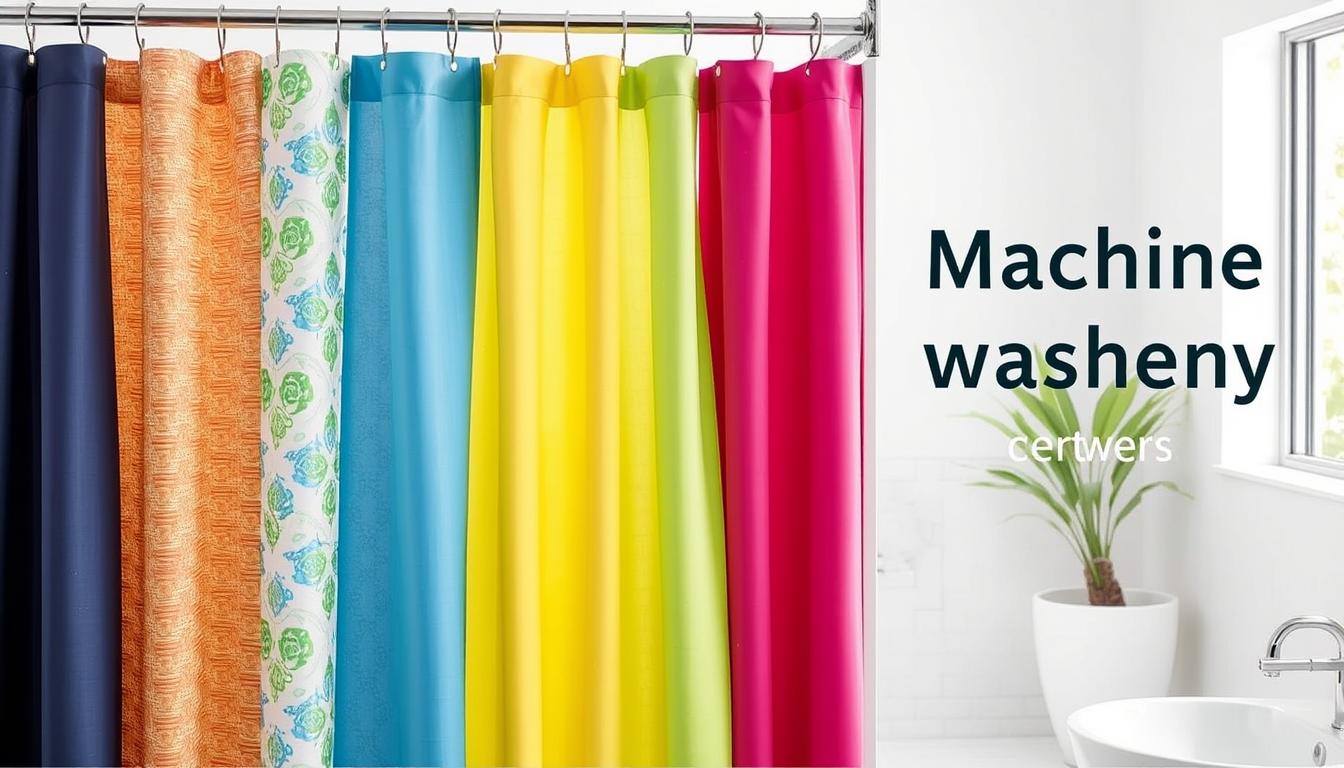 machine washable shower curtains