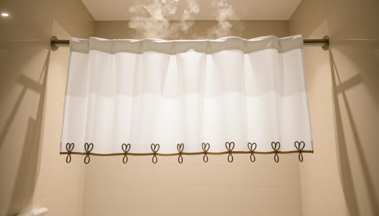 prevent shower curtain billowing