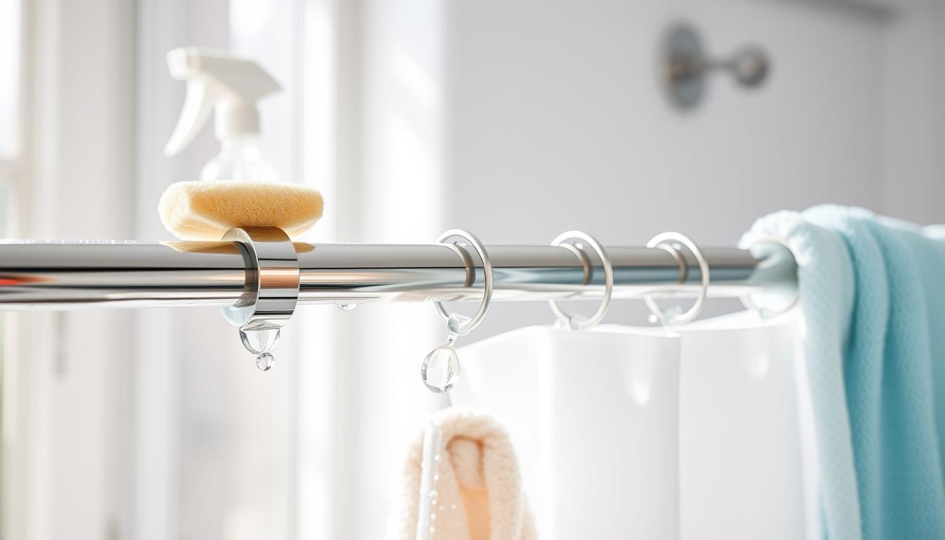 shower rod cleaning hacks