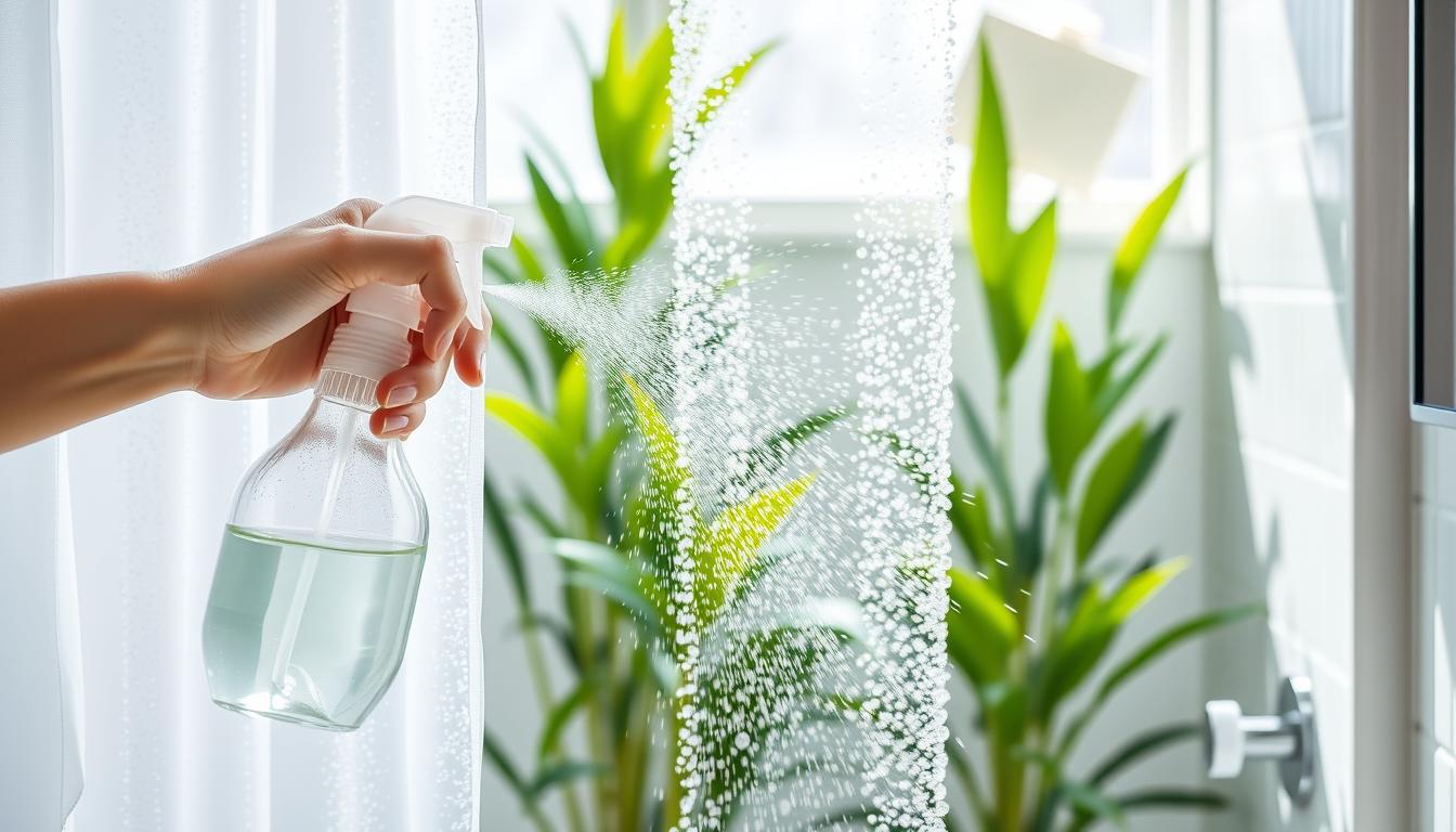 vinegar shower curtain cleaner