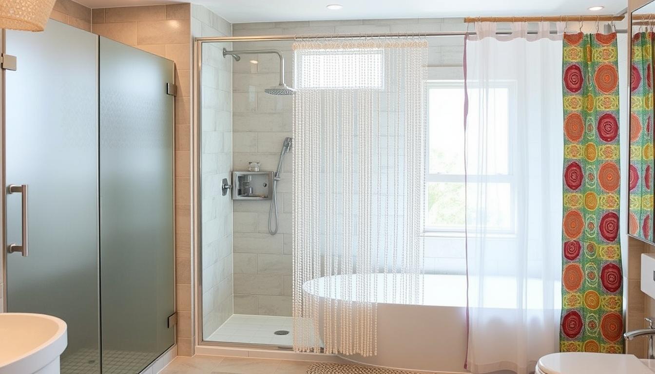 alternatives to shower curtains