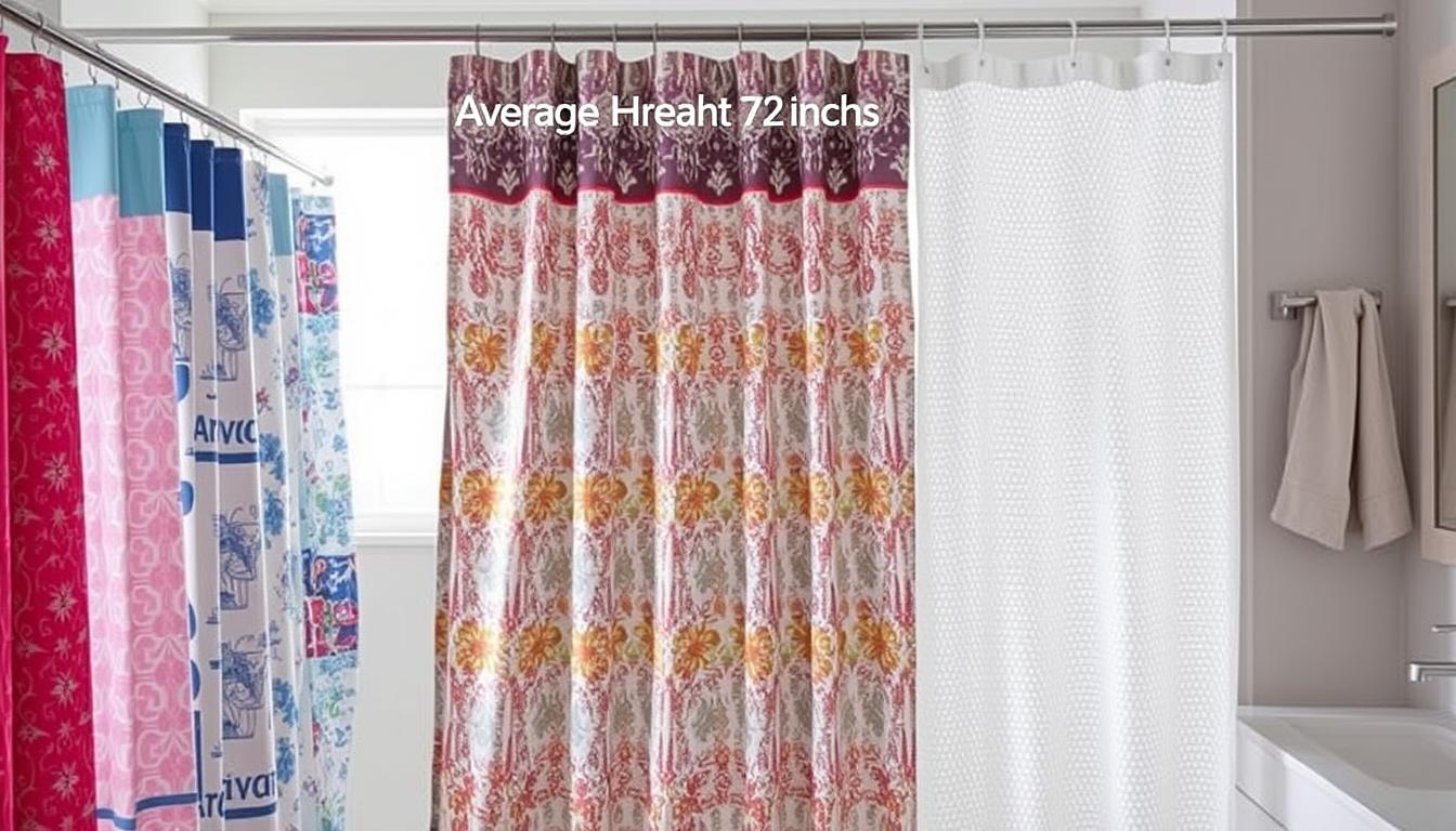 average length of shower curtains