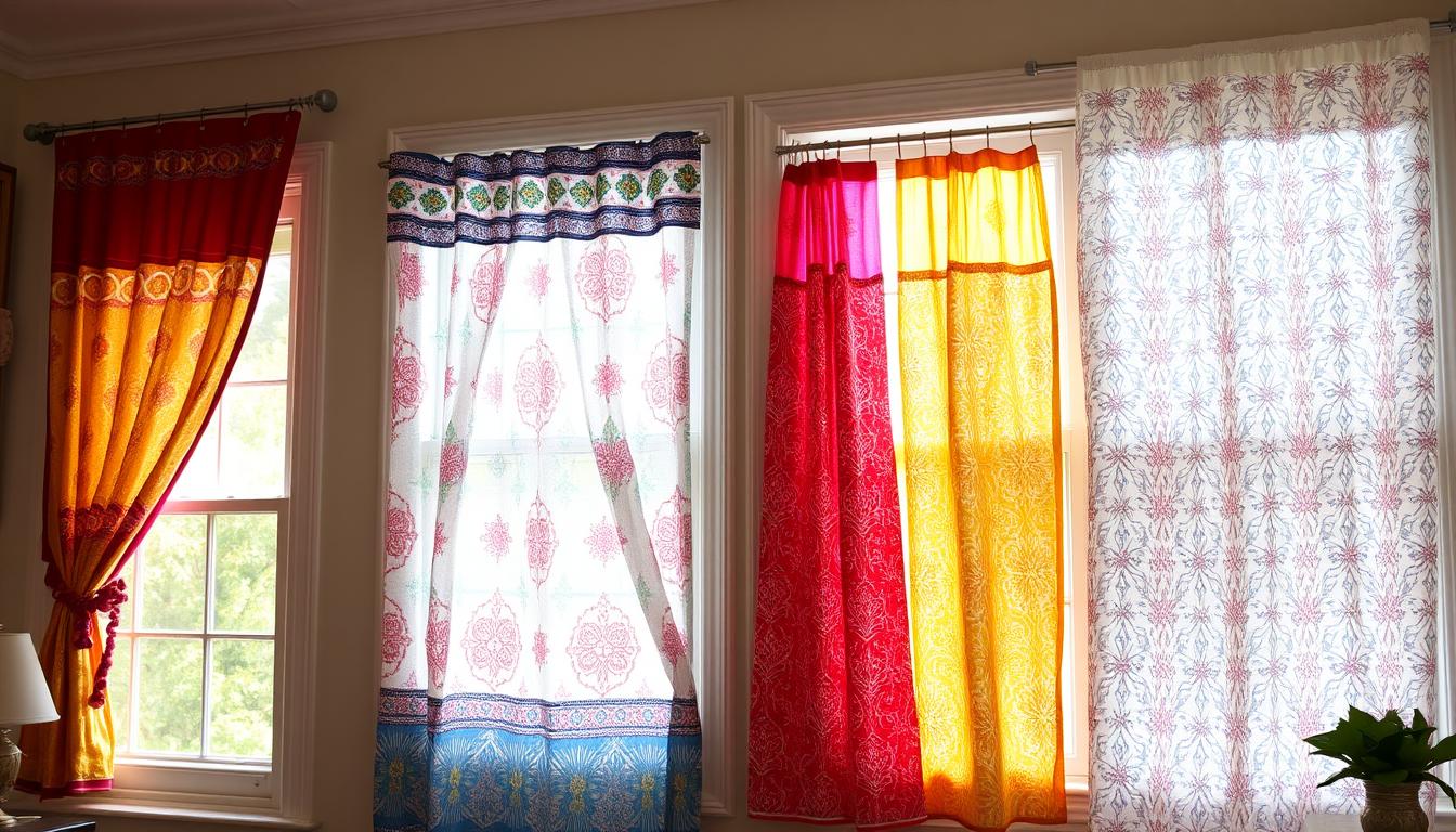 creative uses for shower curtains on windows