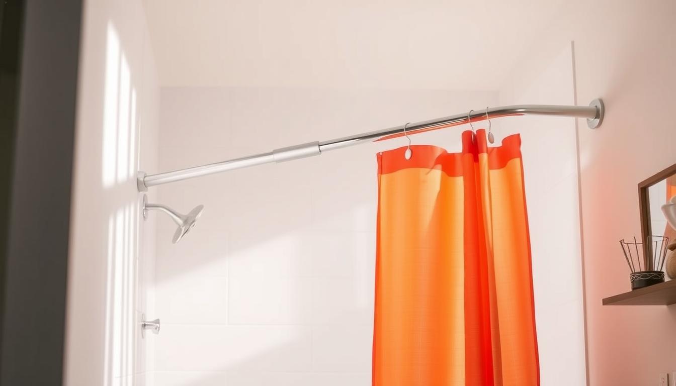 no drill shower curtain rod