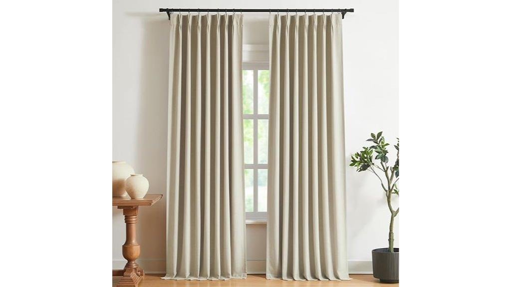 curtains with elegant pleats