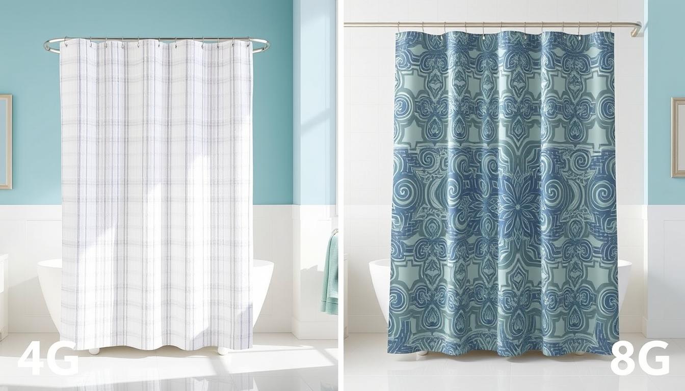 difference between 4g and 8g shower curtain