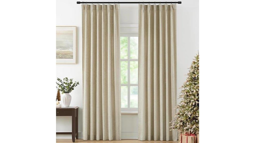 elegant pinch pleated curtains