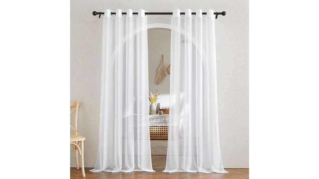 elegant sheer window treatment