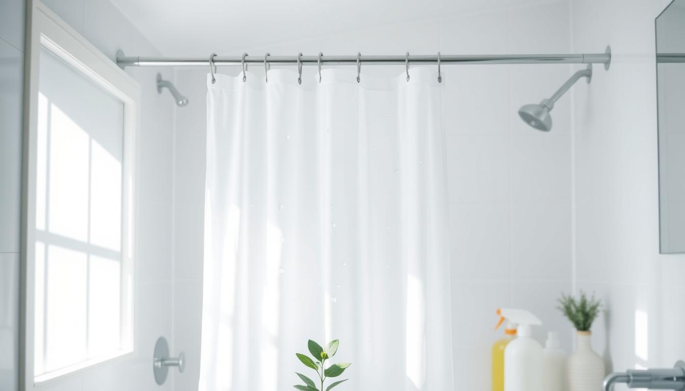 eliminate mildew on shower curtain