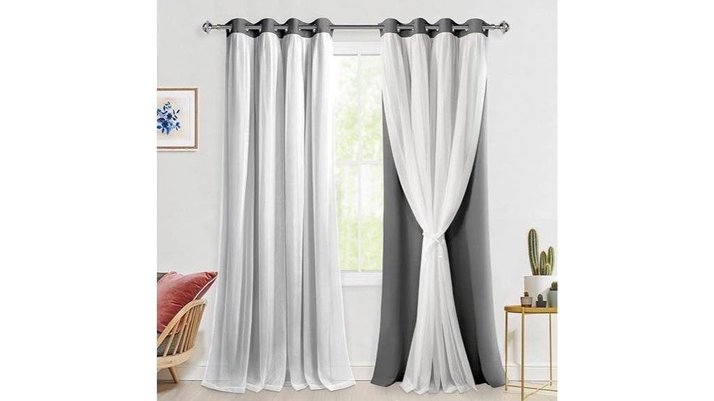 hiasan grey blackout curtains