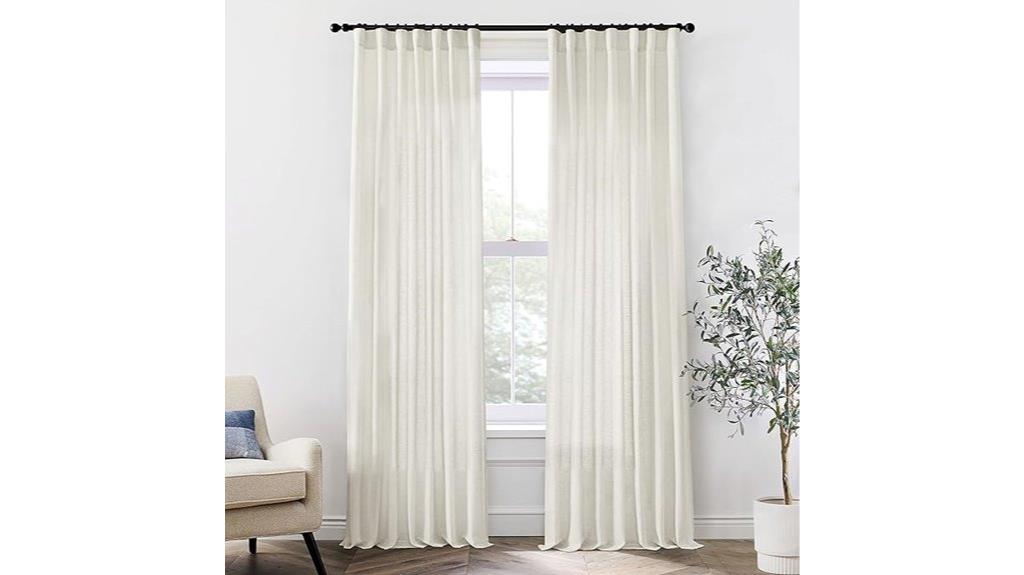 linen curtains 108 inch review