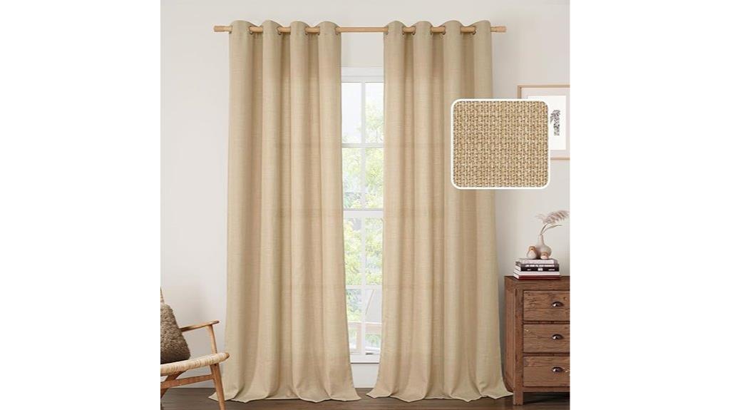 natural linen curtain review