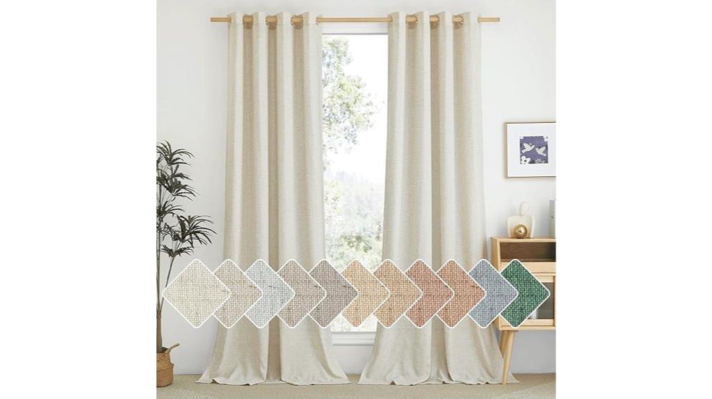 natural linen curtain review