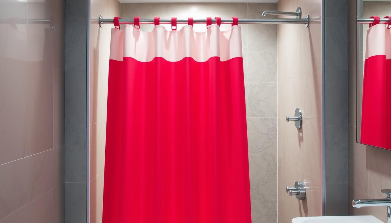 optimal shower curtain size for stall showers