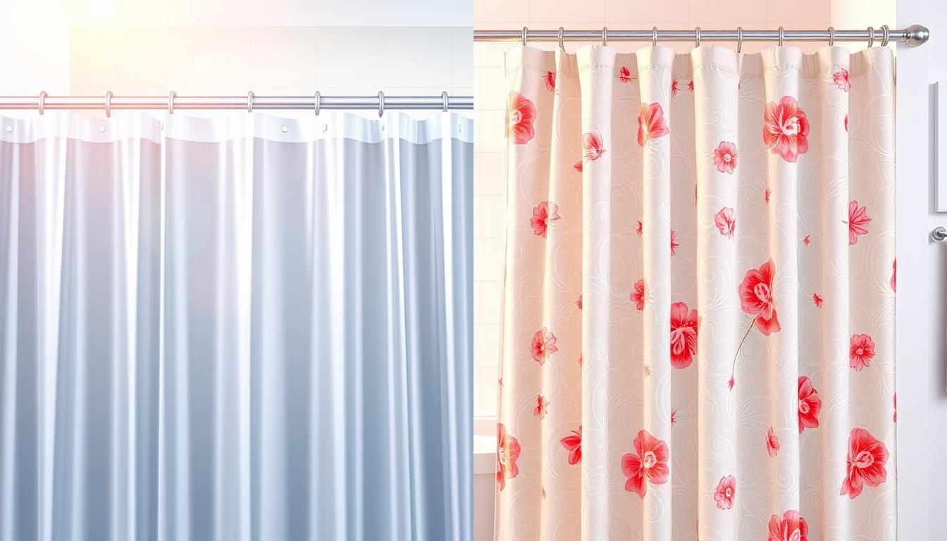 plastic vs fabric shower curtain comparison