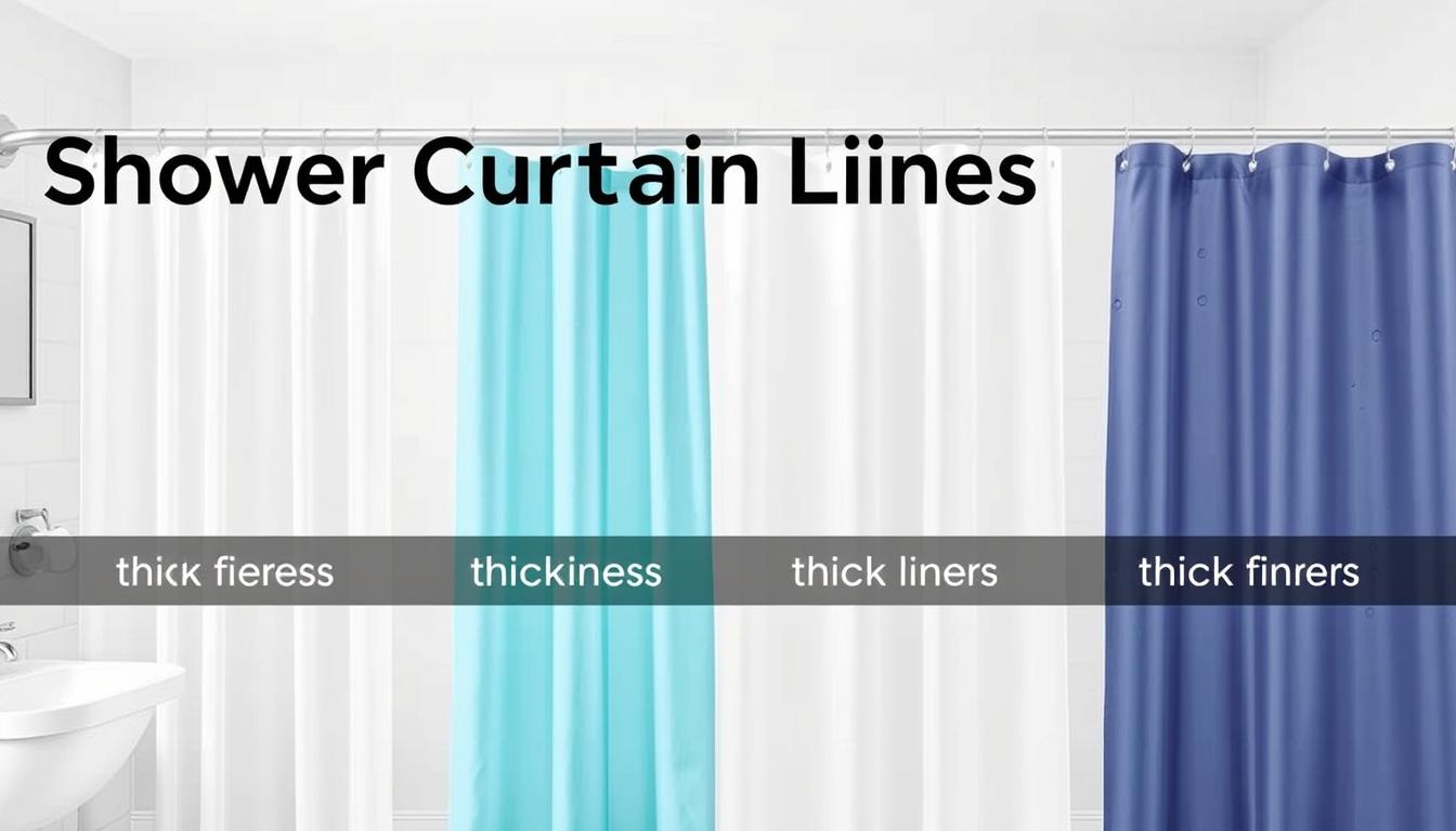 shower curtain liner thickness guide