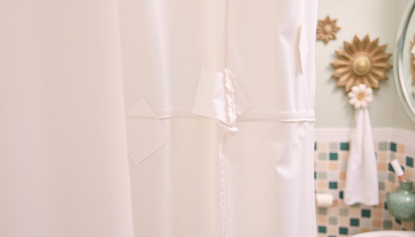 torn shower curtain solutions