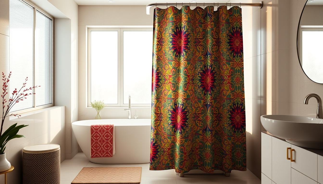 waterproof polyester shower curtain