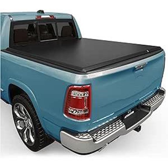 AUTOSAVER88 Quad-Fold Tonneau Cover for Ram 1500 5.7ft