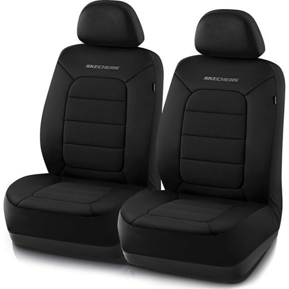 Skechers Memory Foam Car Seat Covers (Black)