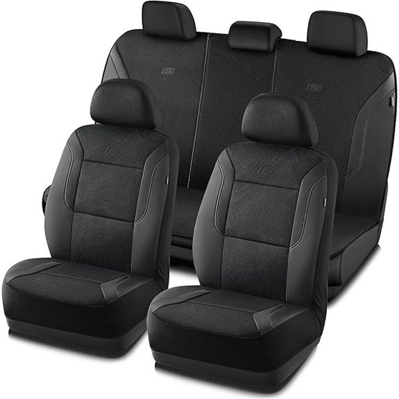 Skechers Memory Foam Car Seat Covers (Black)