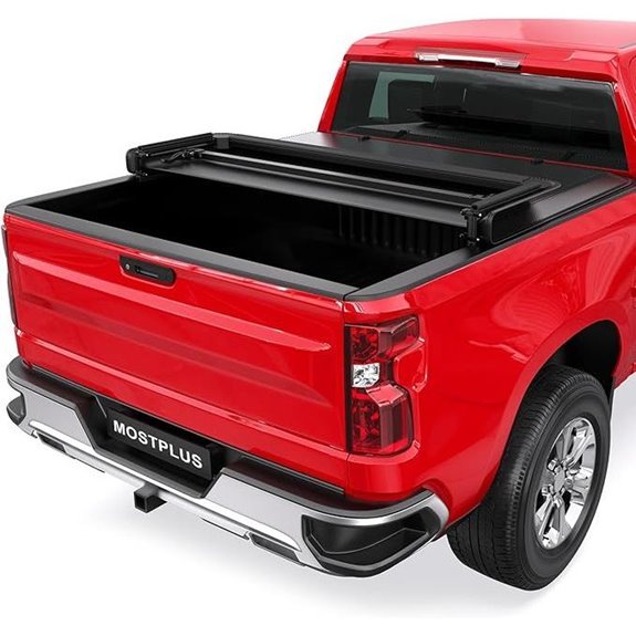 MOSTPLUS Tri-Fold Tonneau Cover for Silverado/Sierra 5.8ft