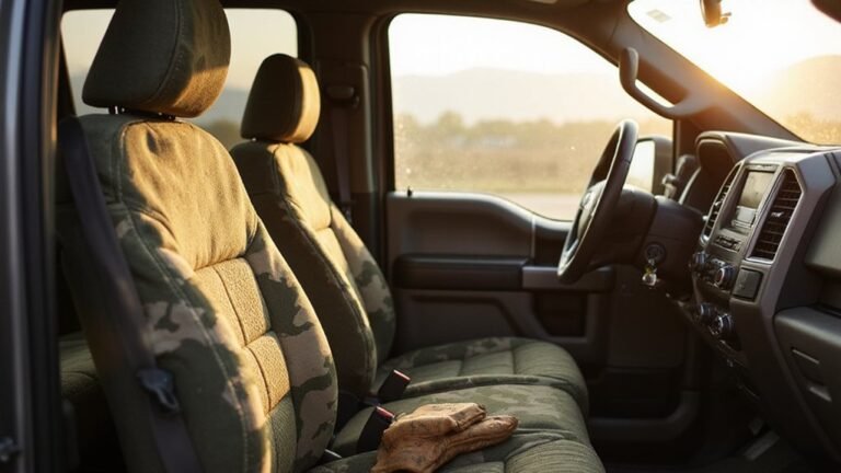 camouflage seat covers selection