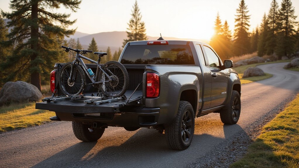top truck bed bike racks