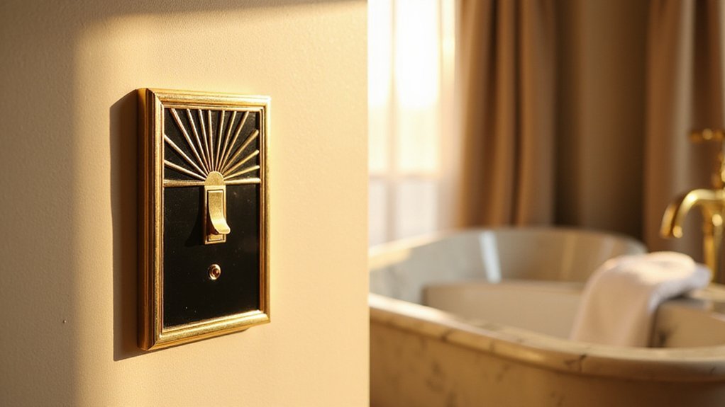 art deco light switches