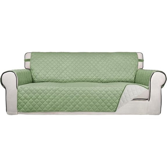 reversible quilted sofa cover