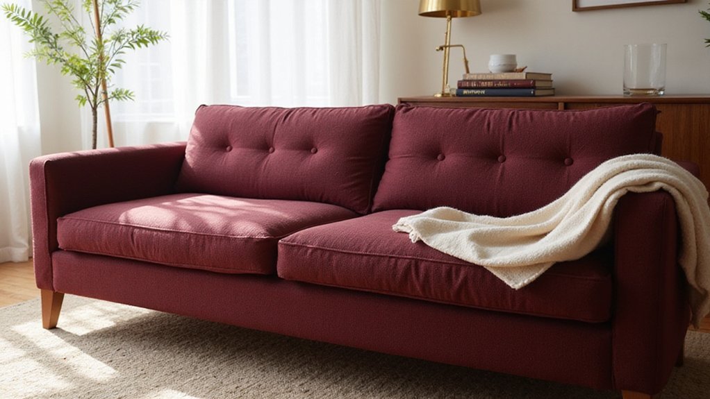 top burgundy sofa covers