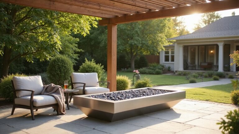 top covered patio fire pits