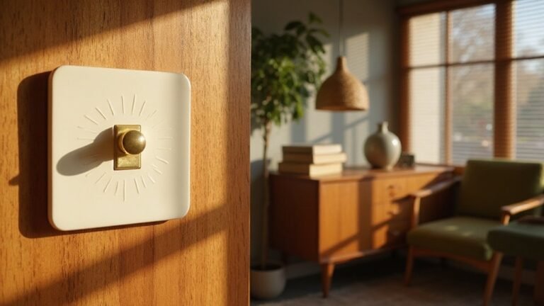vintage mid century light switches